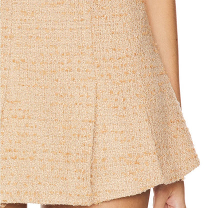 NWOT SIZE XL Astr Beige Textured Mini Skirt
