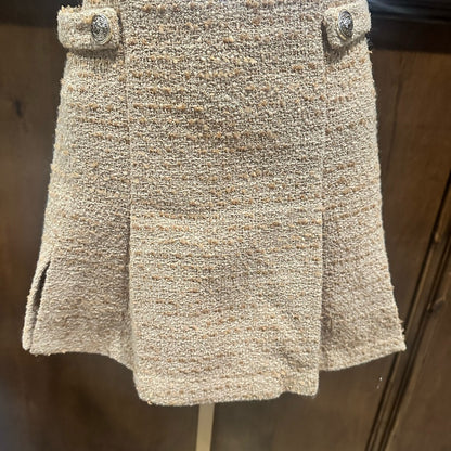 NWOT SIZE XL Astr Beige Textured Mini Skirt
