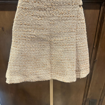 NWOT SIZE XL Astr Beige Textured Mini Skirt