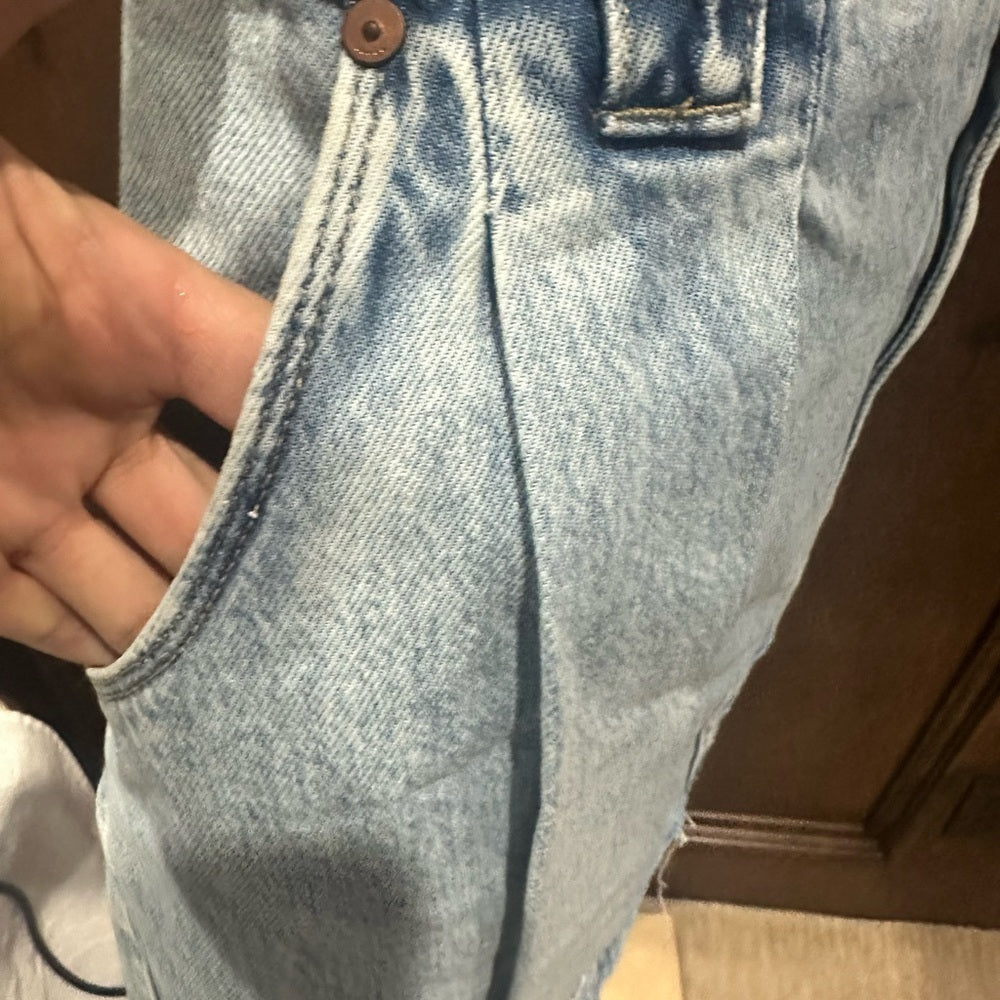 NWT SIZE 28 Blank NYC Denim Blue Mini Skirt