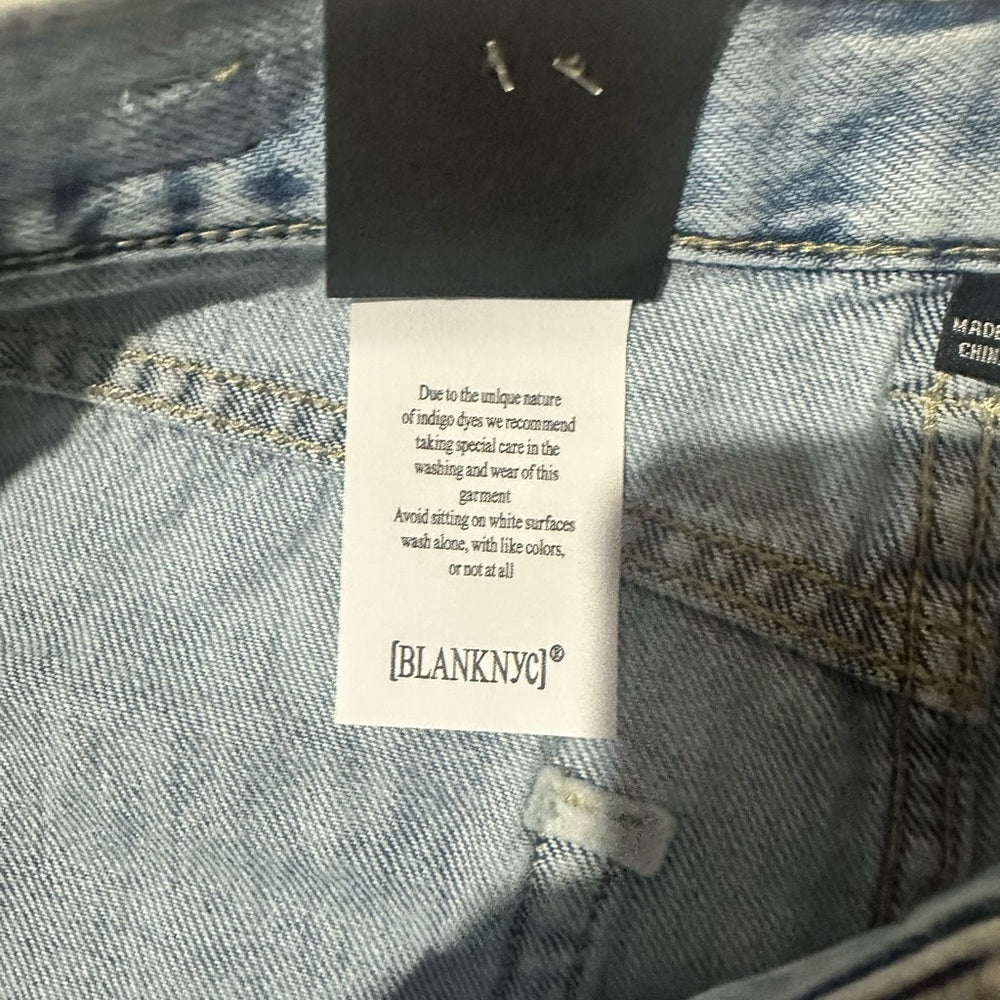 NWT SIZE 28 Blank NYC Denim Blue Mini Skirt