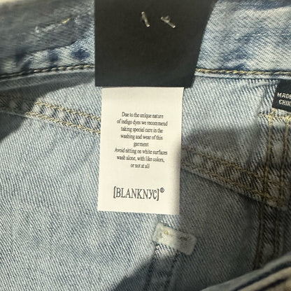 NWT SIZE 28 Blank NYC Denim Blue Mini Skirt
