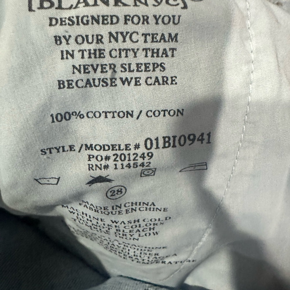 NWT SIZE 28 Blank NYC Denim Blue Mini Skirt