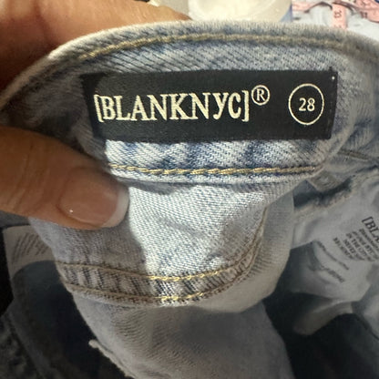 NWT SIZE 28 Blank NYC Denim Blue Mini Skirt