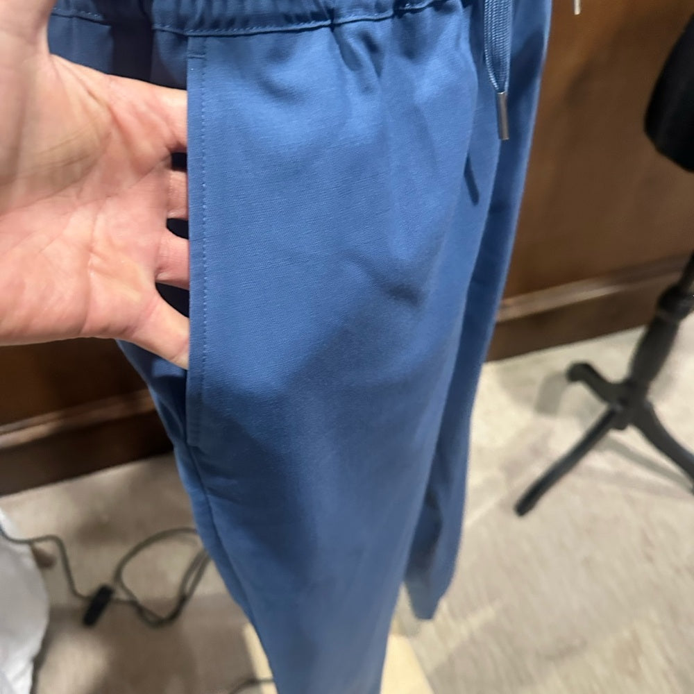 NWT SIZE 36 Sandro Men's Blue Drawstring Trousers