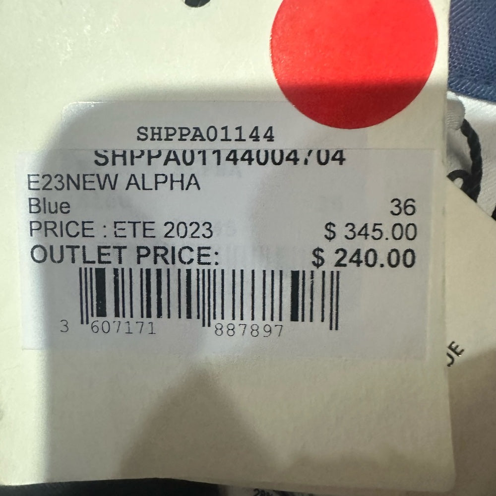 NWT SIZE 36 Sandro Men's Blue Drawstring Trousers