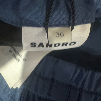 NWT SIZE 36 Sandro Men's Blue Drawstring Trousers