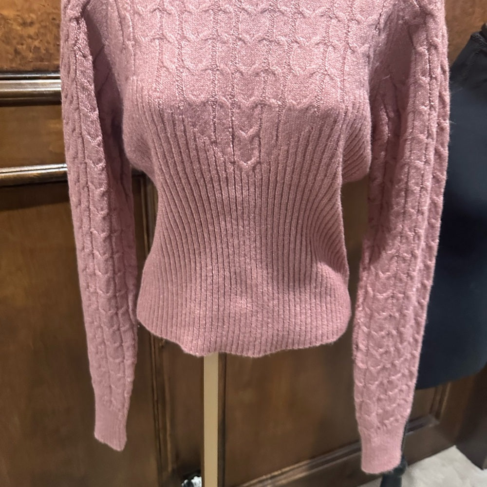 NWT SIZE XL Lulu's Blush Crew Neck Sweater