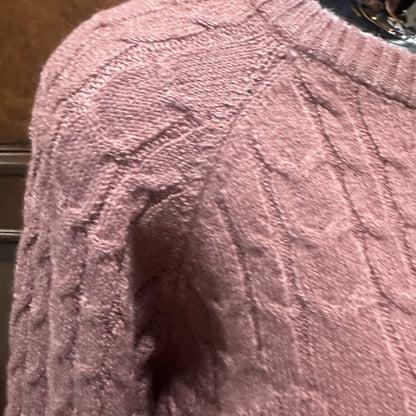 NWT SIZE XL Lulu's Blush Crew Neck Sweater