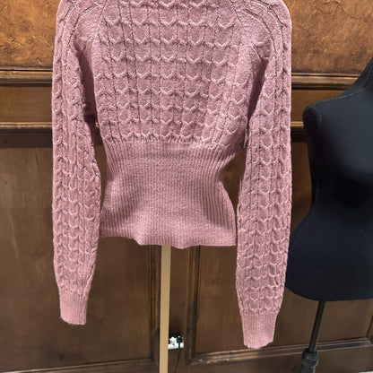 NWT SIZE XL Lulu's Blush Crew Neck Sweater