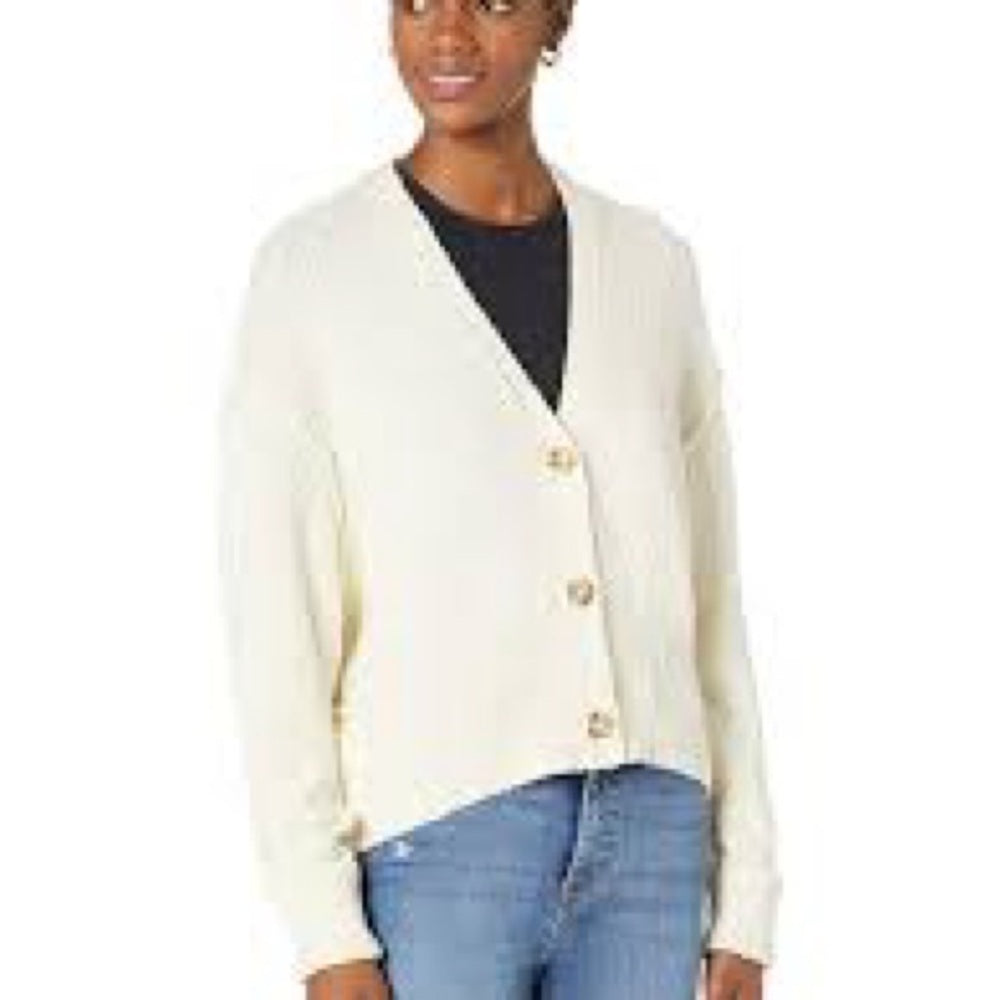 NWOT SIZE S No Boundaries Women's Off-White Button-Up Cardigan