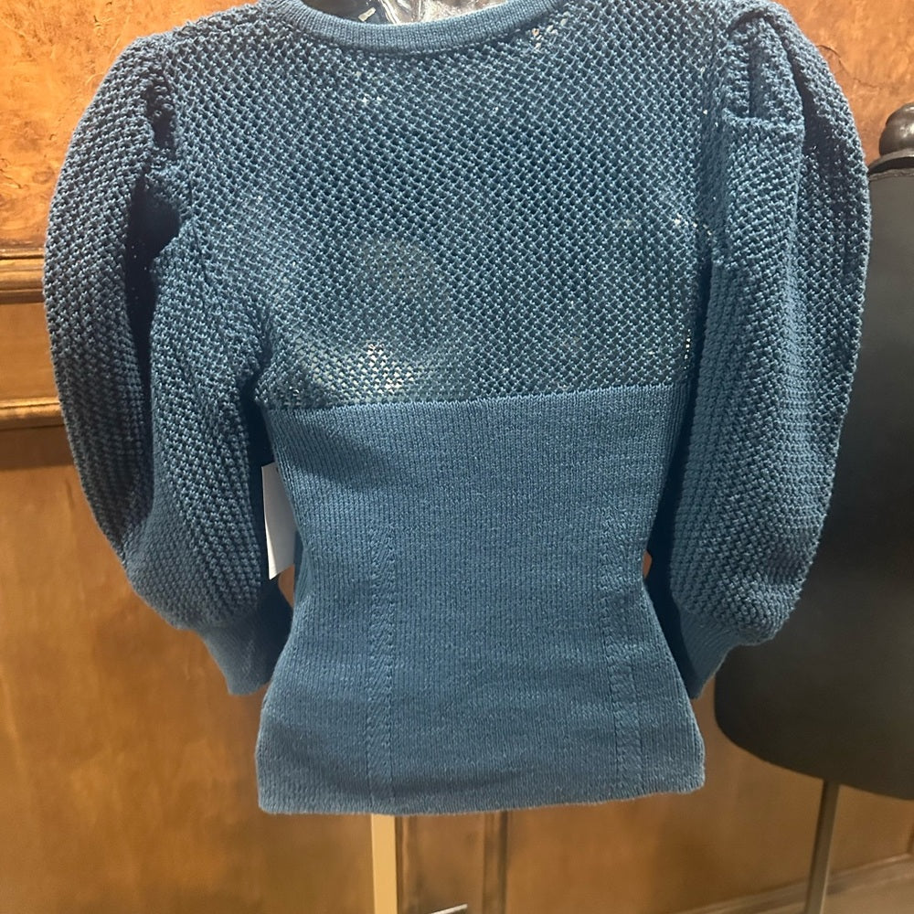 NWT SIZE M Joie Blue Crew Neck Sweater