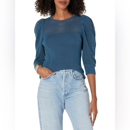 NWT SIZE M Joie Blue Crew Neck Sweater