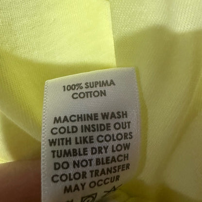 NWT SIZE S Cotton Citizen Light Yellow Short Sleeve Tee