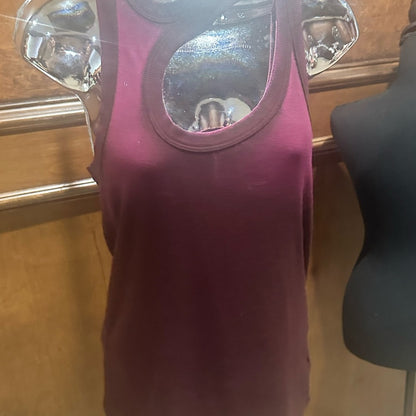 NWT SIZE L Cotton Citizen Olive Green Cutout Crop Top