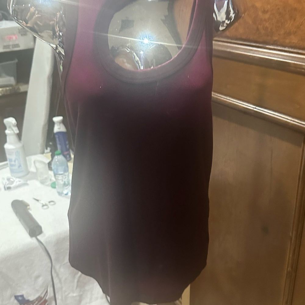 NWT SIZE L Cotton Citizen Olive Green Cutout Crop Top