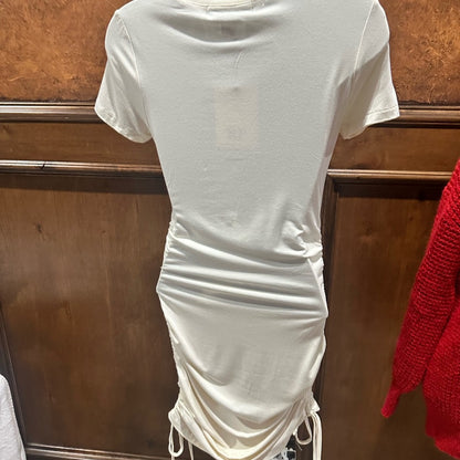 NWT SIZE S Rachel Parcell Cream Gathered Mini Dress