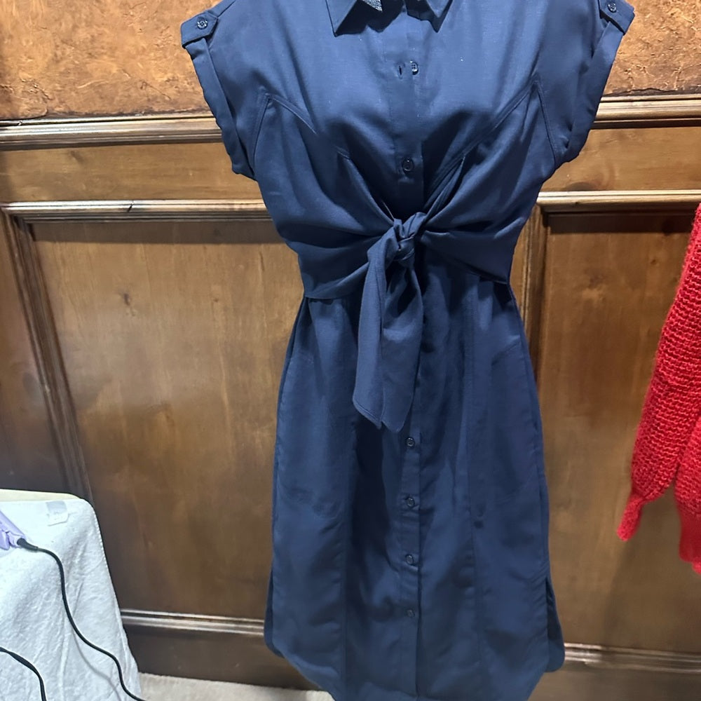 NWT SIZE S Rachel Parcell Dark Blue Midi Dress