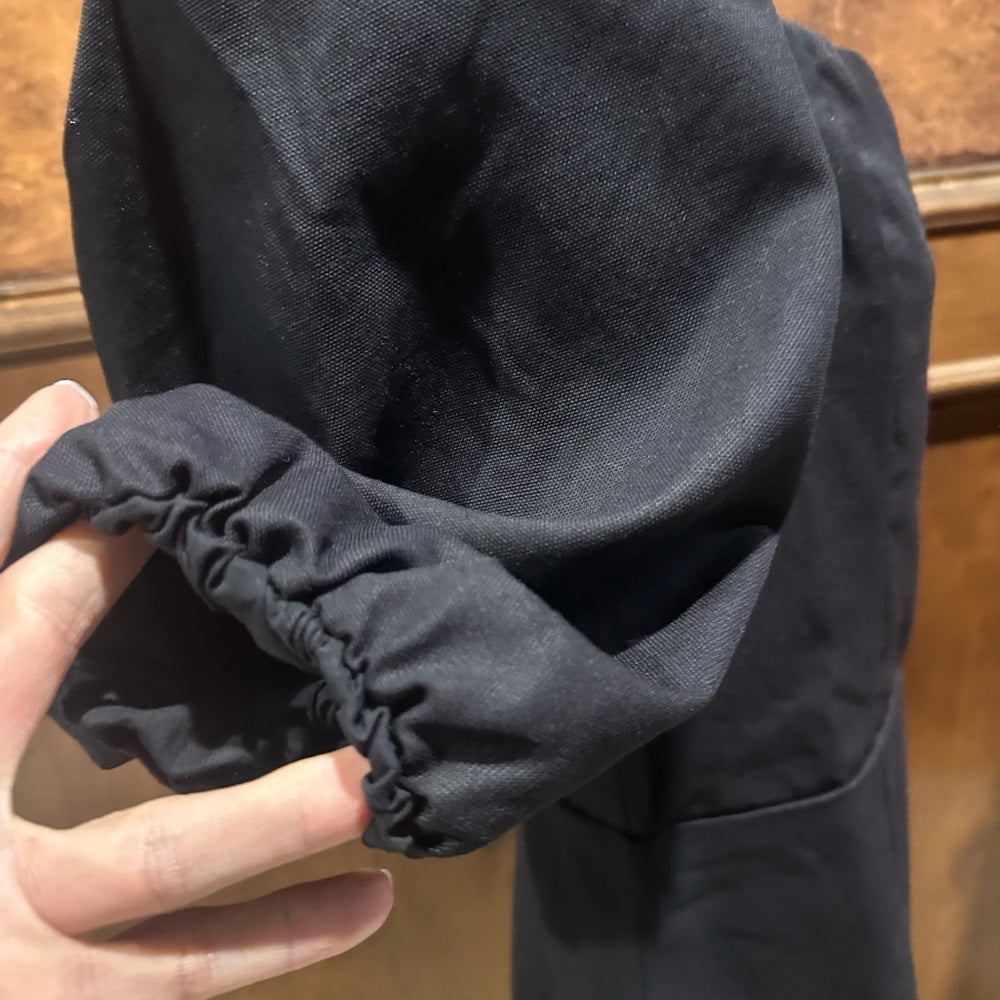 NWT SIZE M Rachel Parcell Elegant Black Puff Sleeve Mini Dress