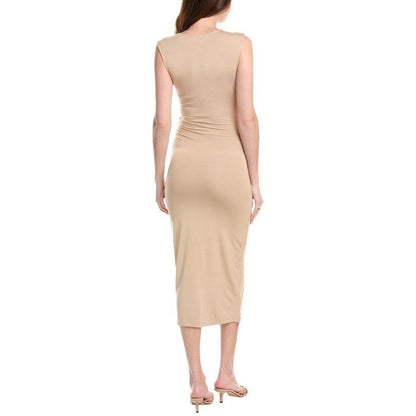 NWT SIZE S Rachel Parcell Beige Sleeveless Midi Dress
