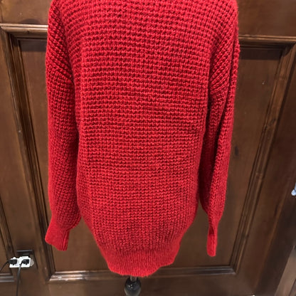 PRE-OWNED SIZE XS Scotch & Soda Bold Red V-Neck Sweater