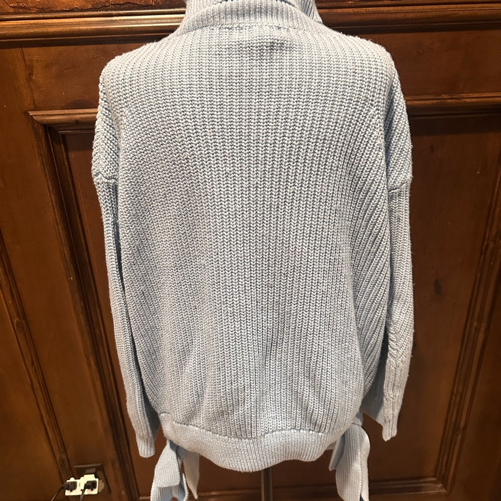 PRE-OWNED SIZE L Jason Wu Light Blue Women's Cowl Neck Sweater