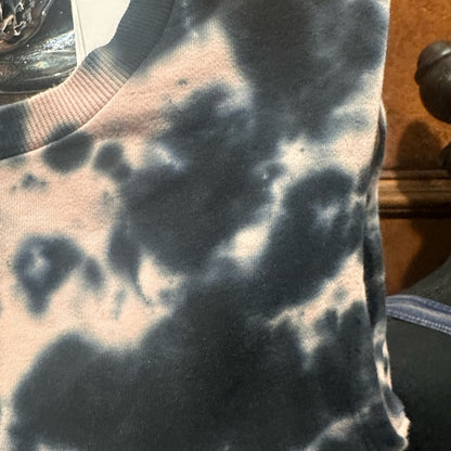 NWT SIZE XS 525 America Black and Pink Tie-Dye Crop Top