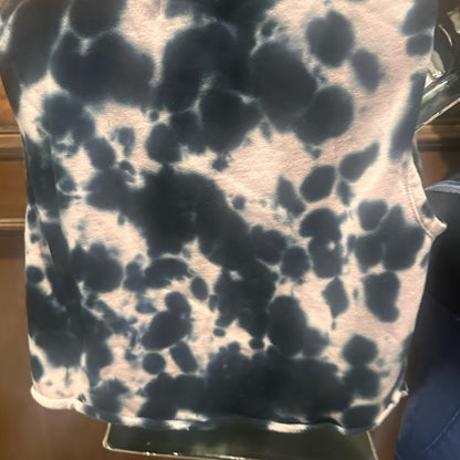 NWT SIZE XS 525 America Black and Pink Tie-Dye Crop Top
