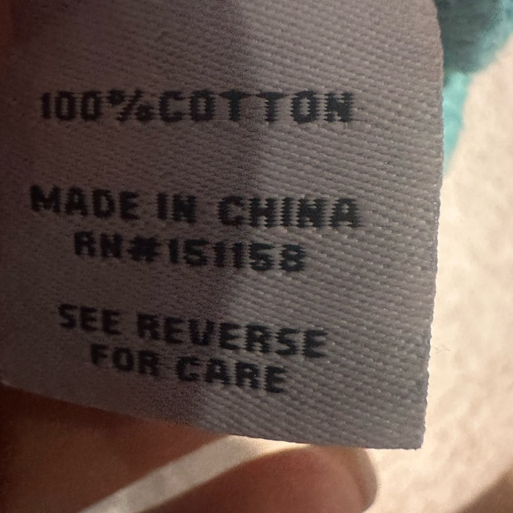 NWT SIZE M 525 America Aqua and Indigo Tie-Dye Muscle Tee