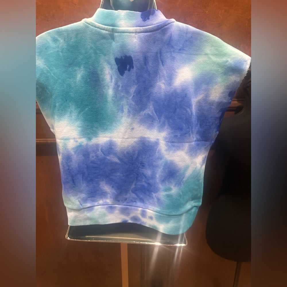 NWT SIZE M 525 America Aqua and Indigo Tie-Dye Muscle Tee