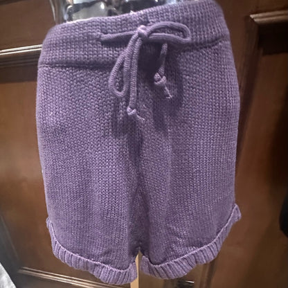 NWT SIZE M 525 America High Waist Knit Shorts in Deep Purple