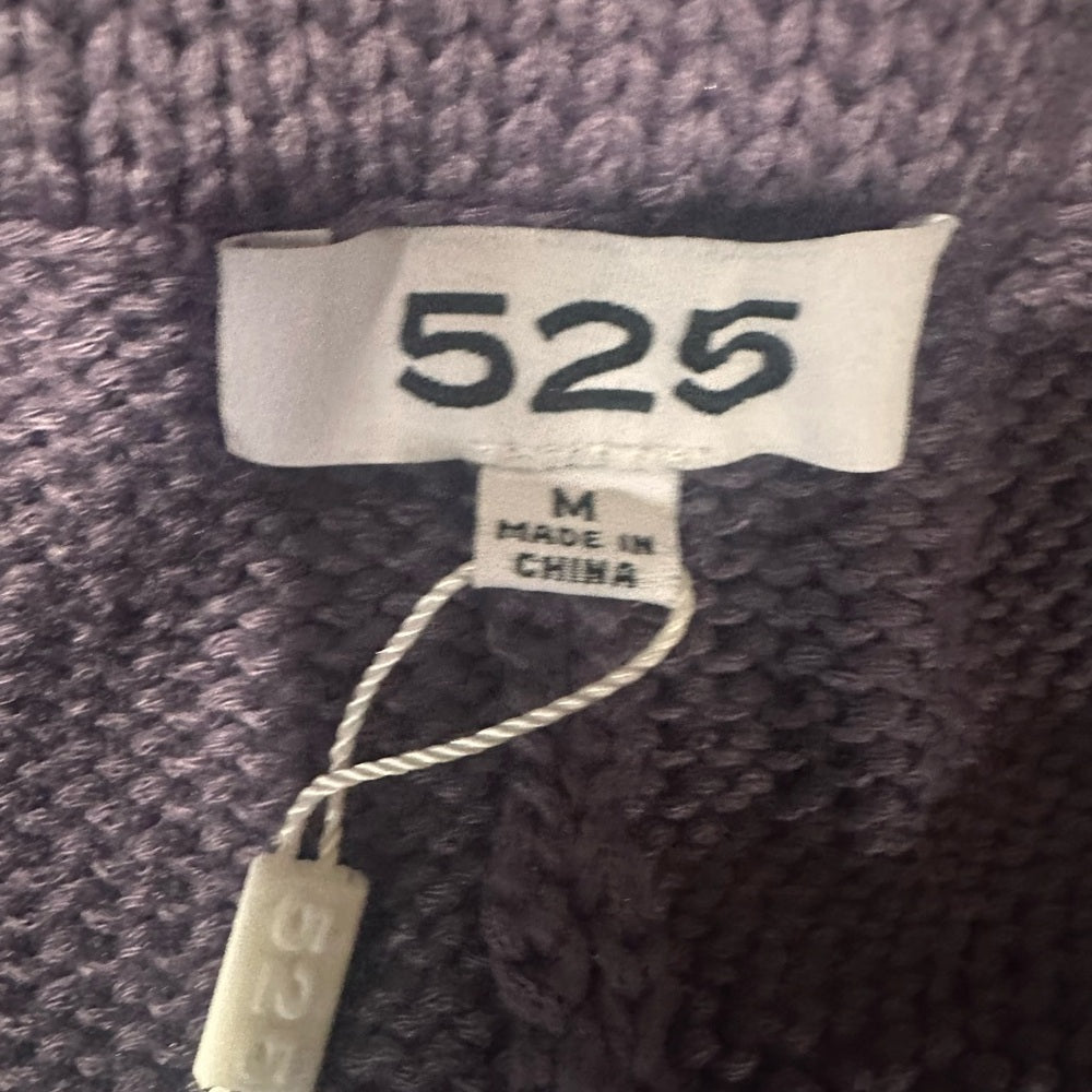 NWT SIZE M 525 America High Waist Knit Shorts in Deep Purple