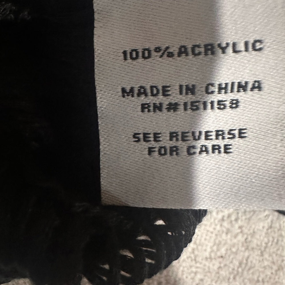 NWT SIZE XS/S 525 America Black Fringe Midi Dress