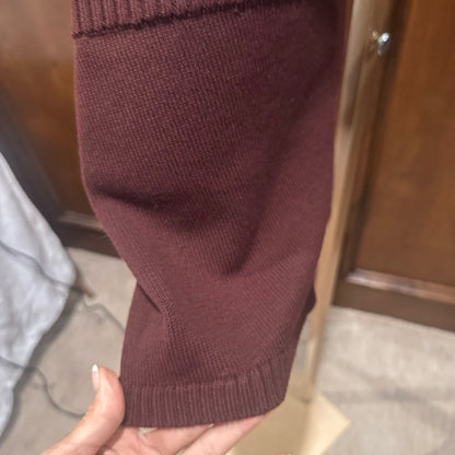 NWT SIZE L 525 America High Waist Knit Shorts in Rich Maroon