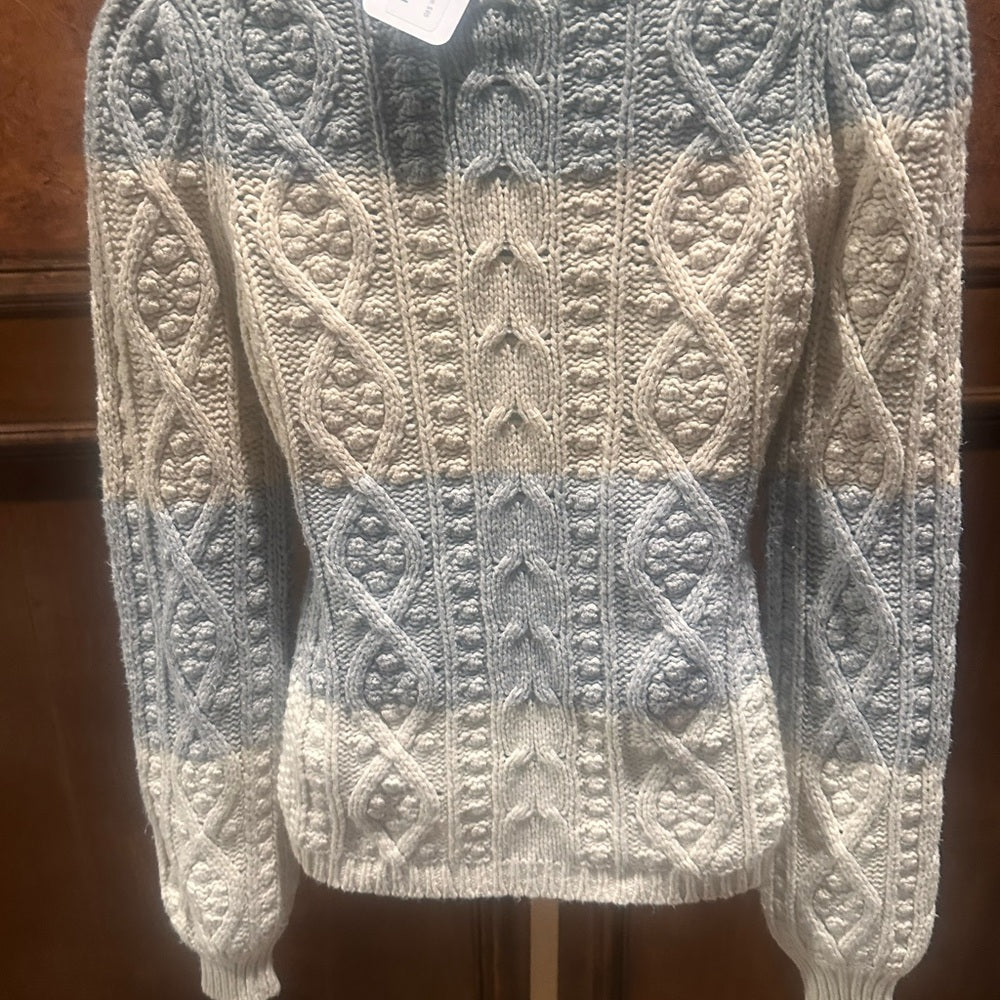 PRE-OWNED SIZE XS Rebecca Taylor Multicolor Cable Knit Sweater