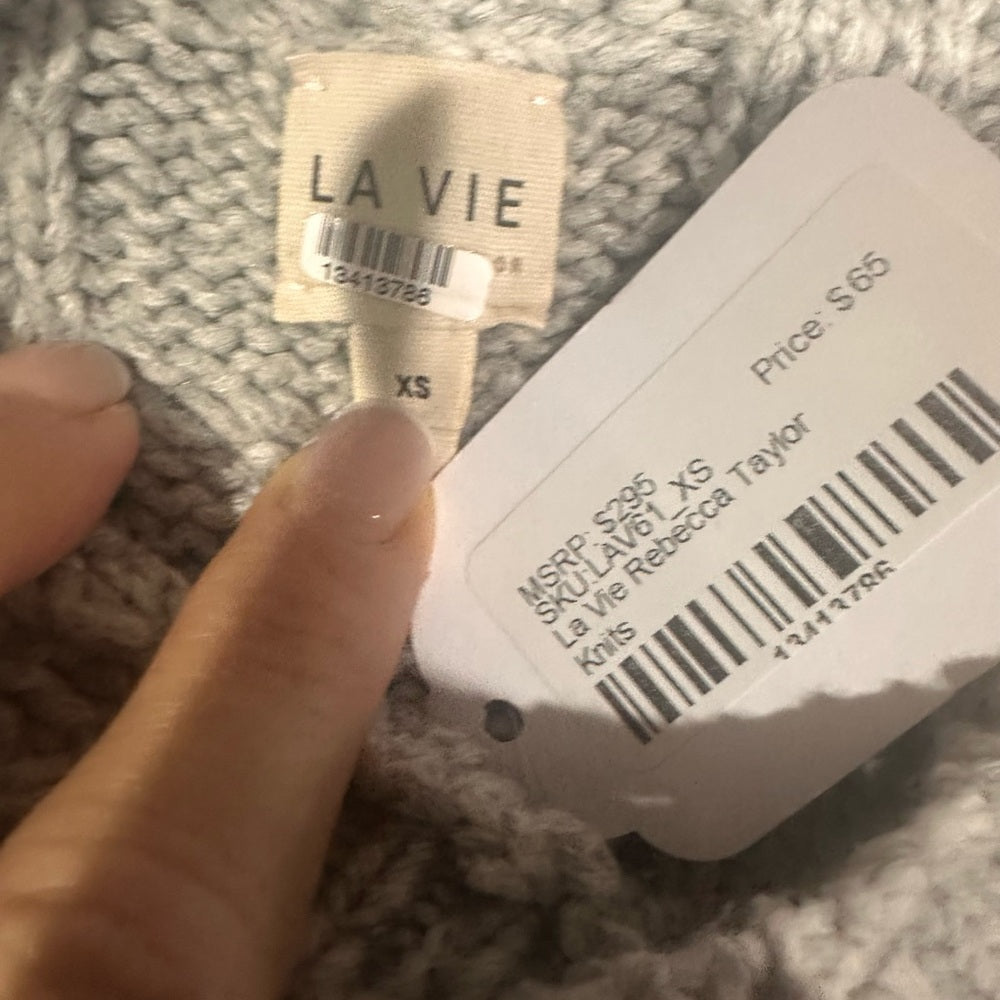 PRE-OWNED SIZE XS Rebecca Taylor Multicolor Cable Knit Sweater