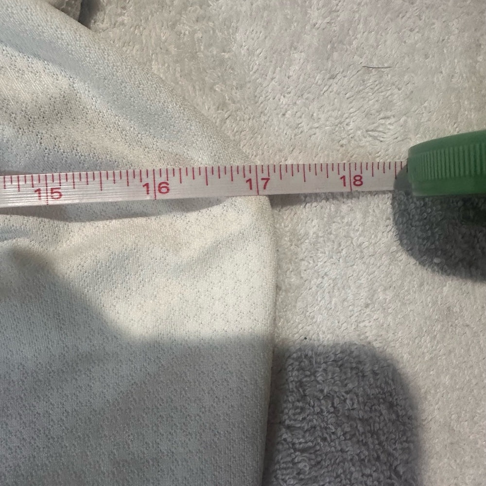 SIZE 6-8 Lululemon Athletica White Tank with Black Stripes