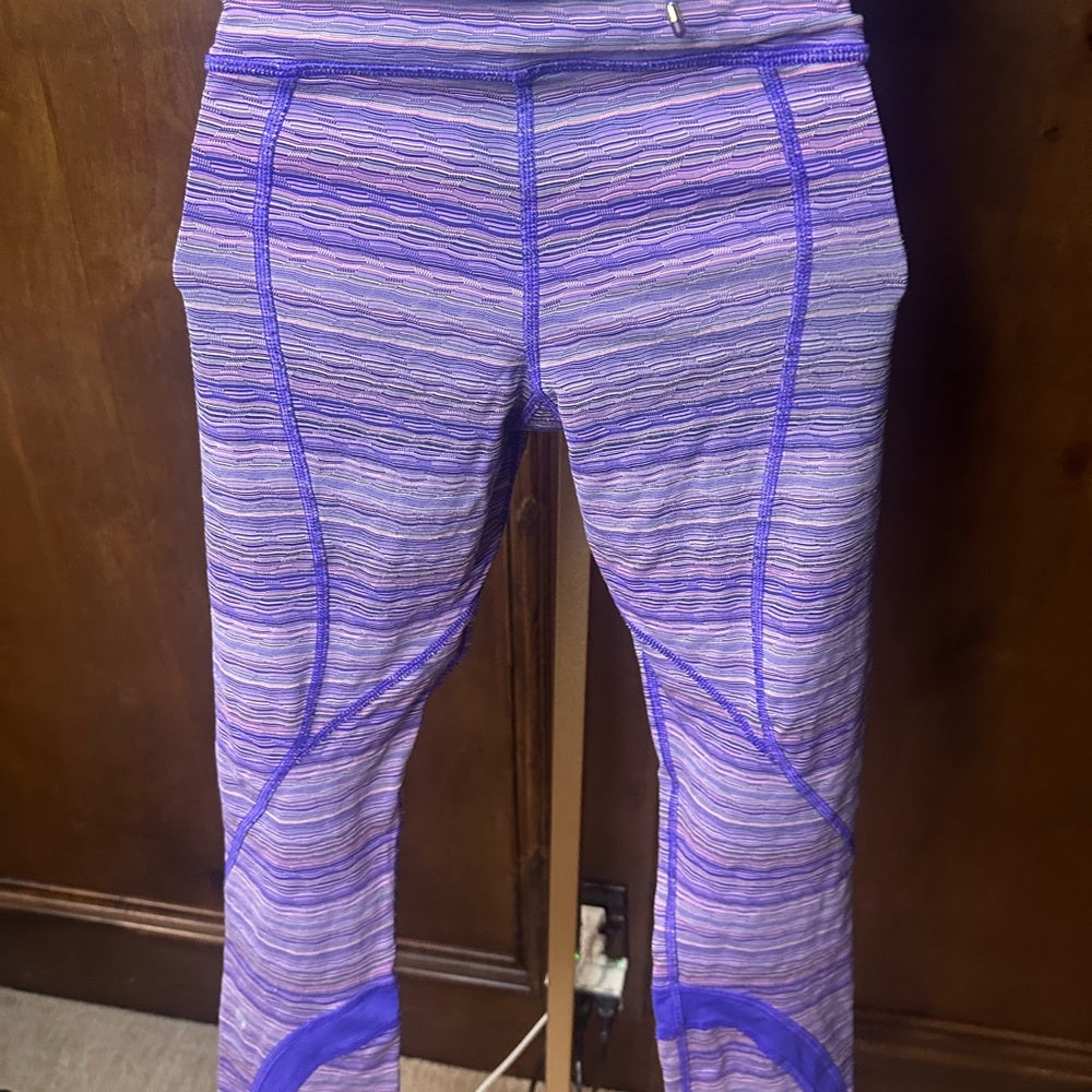 SIZE 6 Lululemon athletica Kids Lavender and Violet Leggings