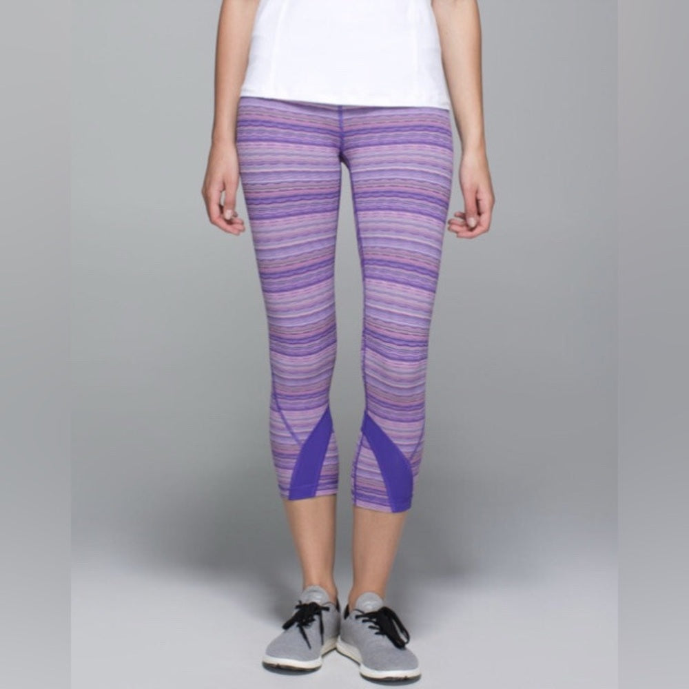 SIZE 6 Lululemon athletica Kids Lavender and Violet Leggings