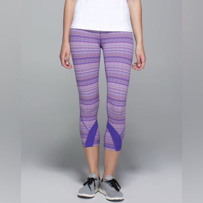 SIZE 6 Lululemon athletica Kids Lavender and Violet Leggings