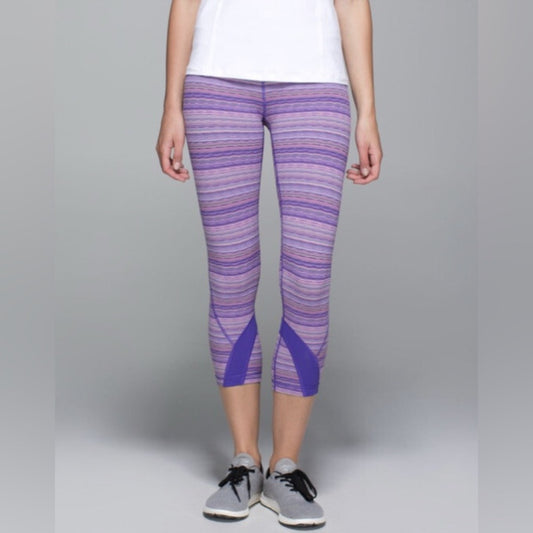 SIZE 6 Lululemon athletica Kids Lavender and Violet Leggings