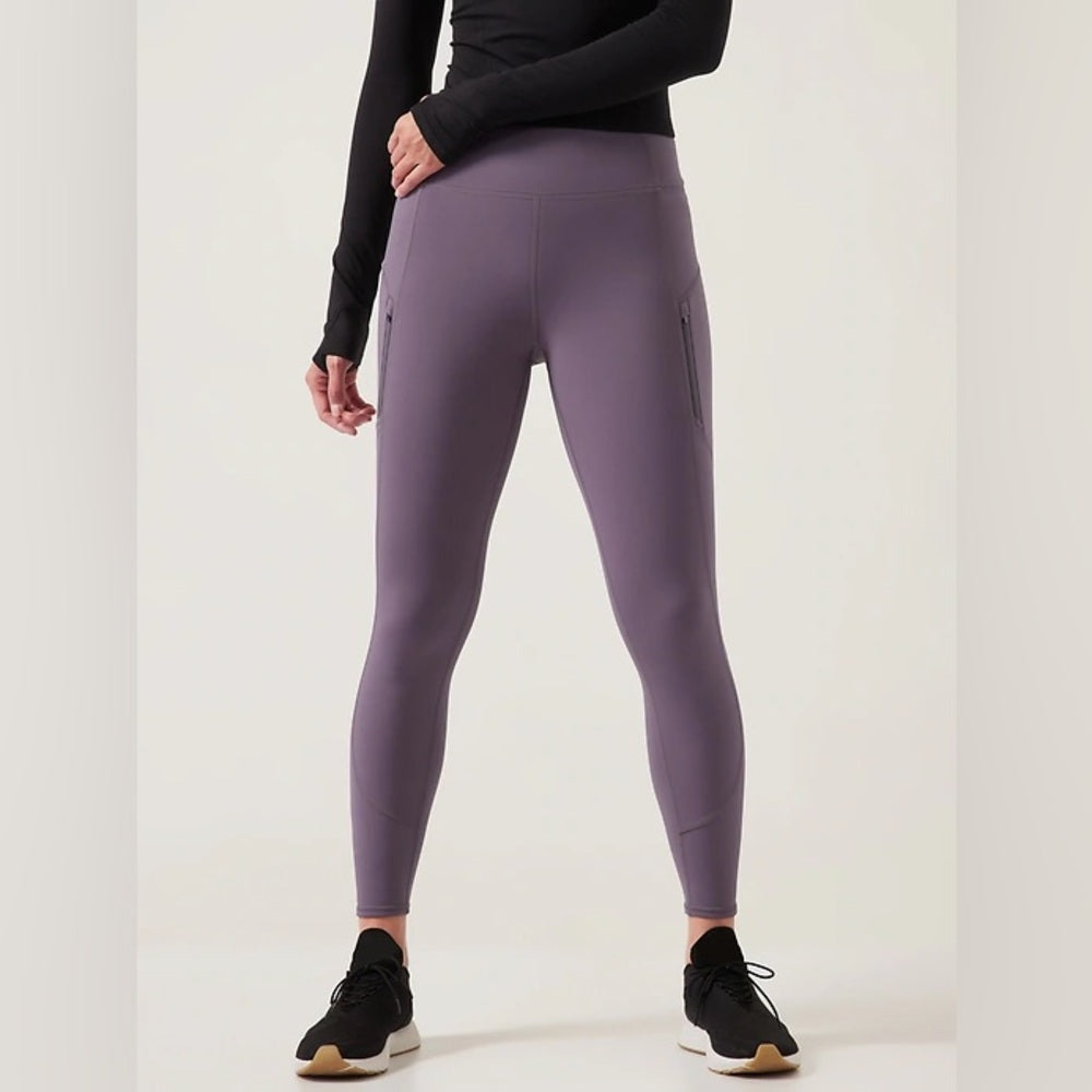 SIZE XS ATHLETA  Purple High-Waist Leggings