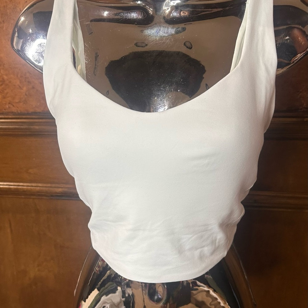 NWT SIZE XL CRZ YOGA White Sports Bra