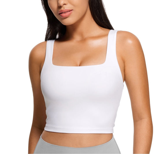 NWT SIZE XL CRZ YOGA White Sports Bra