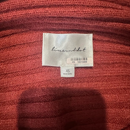 NWOT SIZE XS Chic Ribbed Cowl Neck Sweater - Mauve