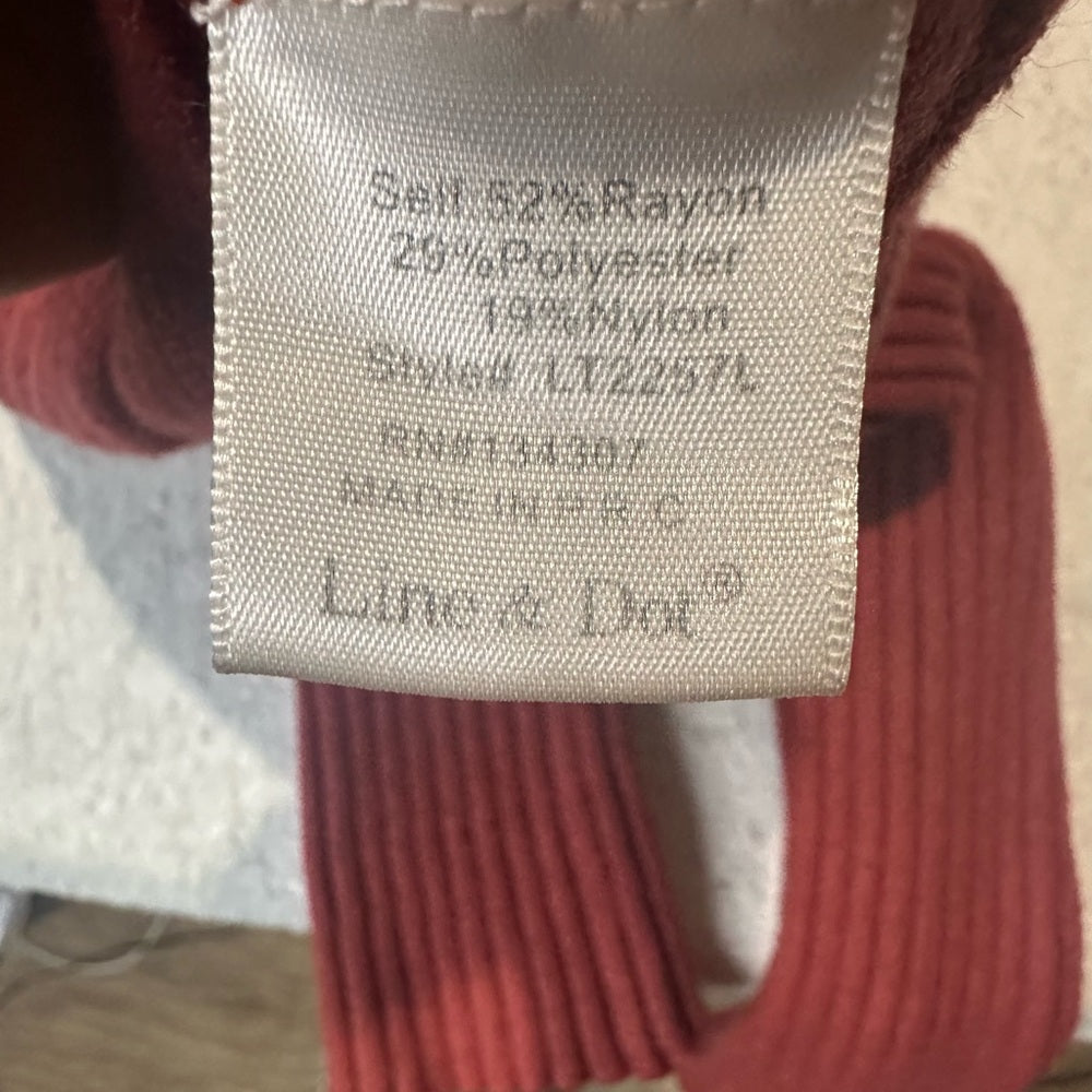 NWOT SIZE XS Chic Ribbed Cowl Neck Sweater - Mauve