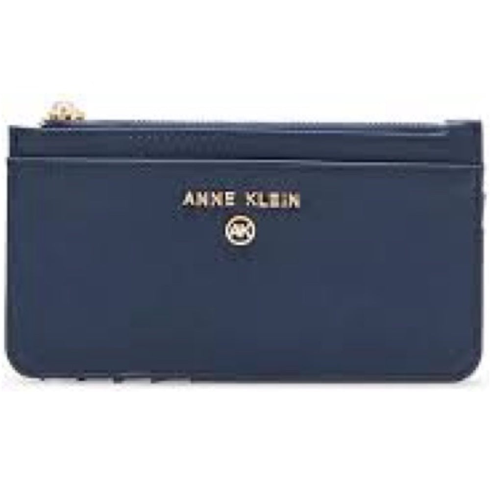 NWT SIZE OS Anne Klein Navy Wallet with Gold Accents
