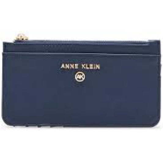 NWT SIZE OS Anne Klein Navy Wallet with Gold Accents
