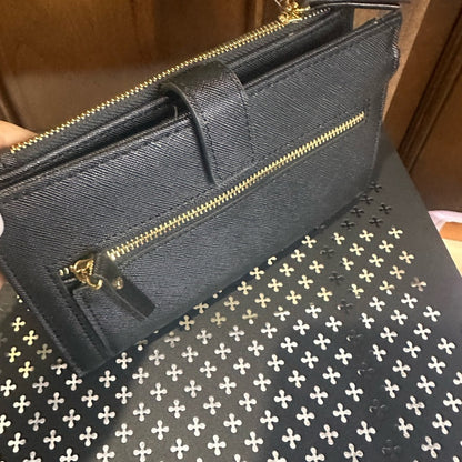 NWT SIZE OS Anne Klein Navy Wallet with Gold Accents