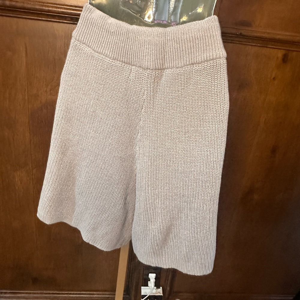 NWT SIZE XL Rachel Parcell High Waist Knit Shorts - Tan